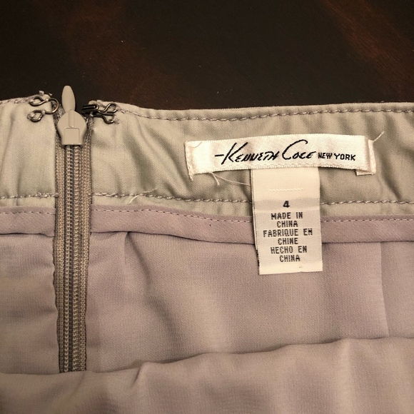 *KENNETH COLE* Gray Straight Pencil Skirt Size 4 - Picture 3 of 3